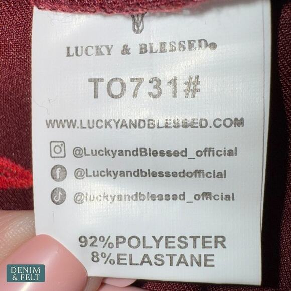 Lucky & Blessed Red Suede Boot Stitch Studded Jacket Western Rodeo NFR~NEW - Picture 15 of 16